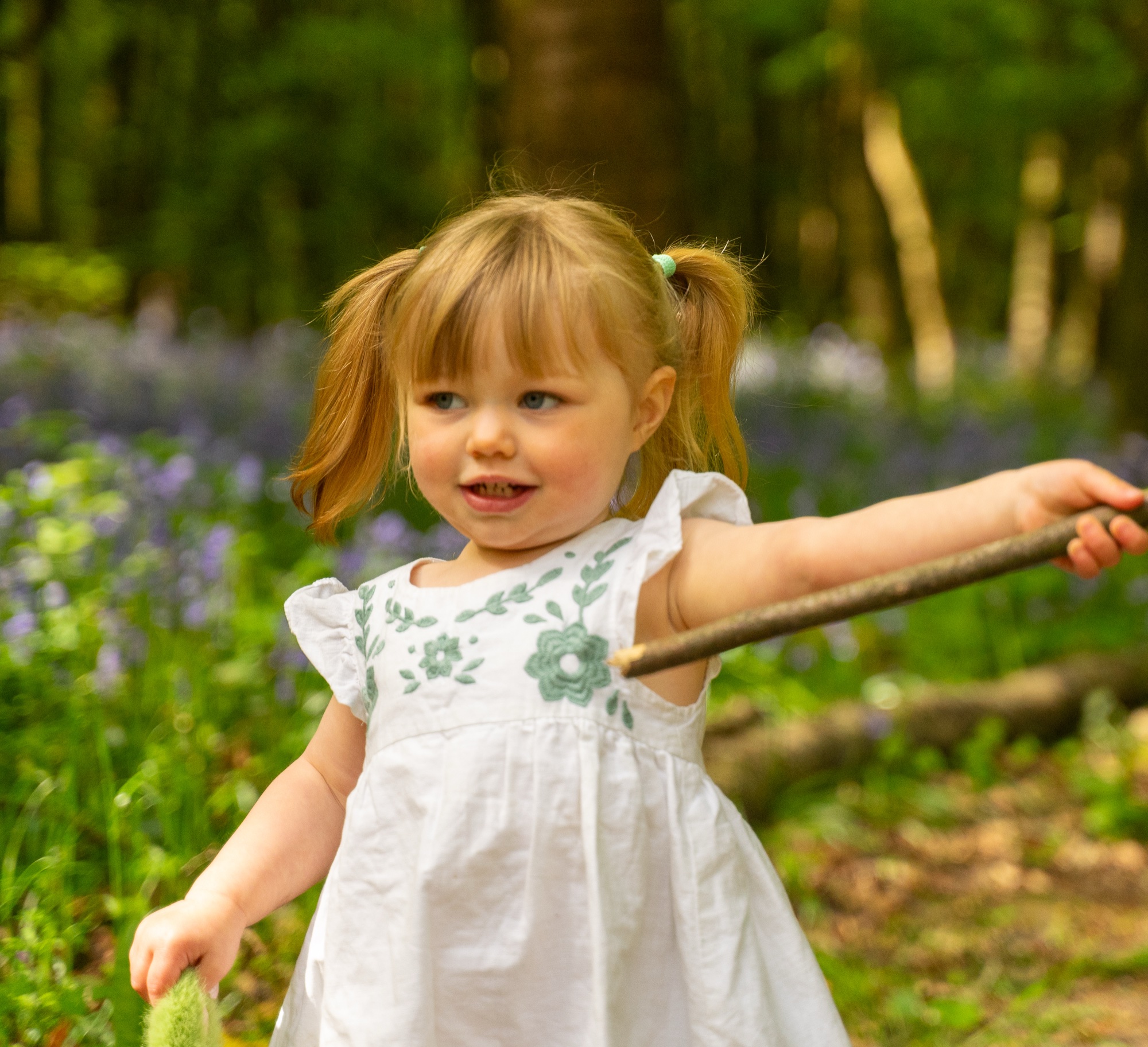 Candid family moment during an outdoor shoot in Buckinghamshire